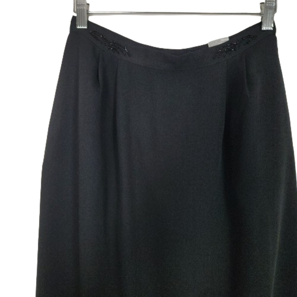Classy Beaded Waist Pencil Skirt with Pockets 8